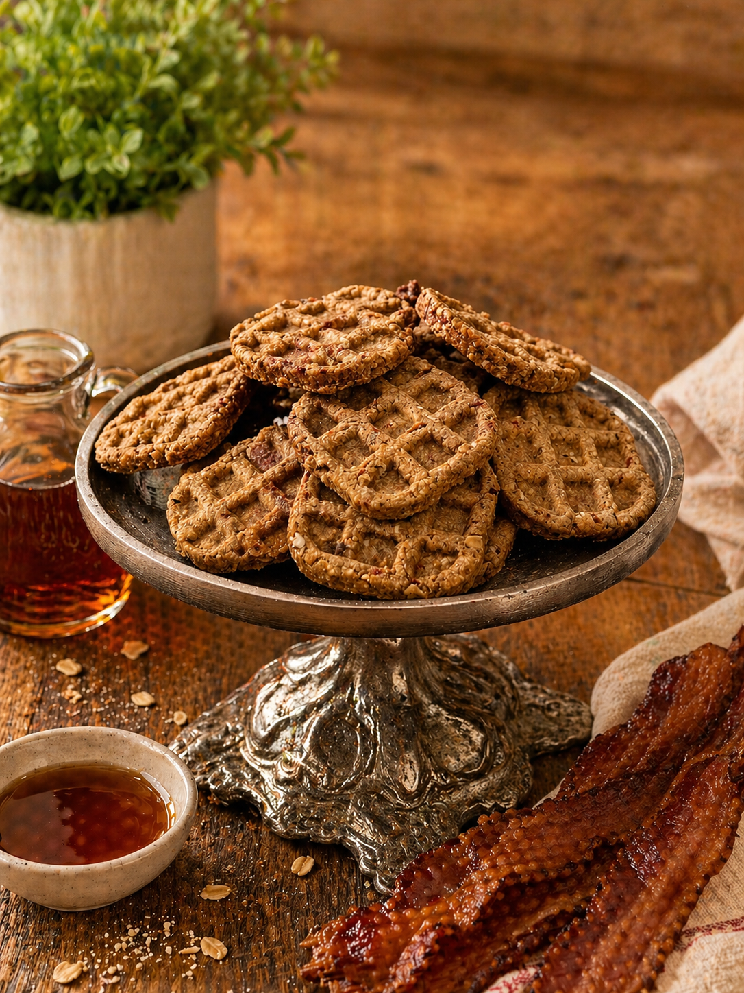 Maple Bacon Waffles –Energy + Reward